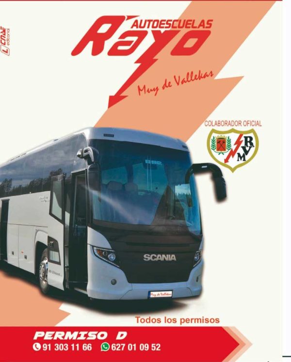 Autoescuela Vallecas comprar clases de autobus . Permiso D. Viajeros